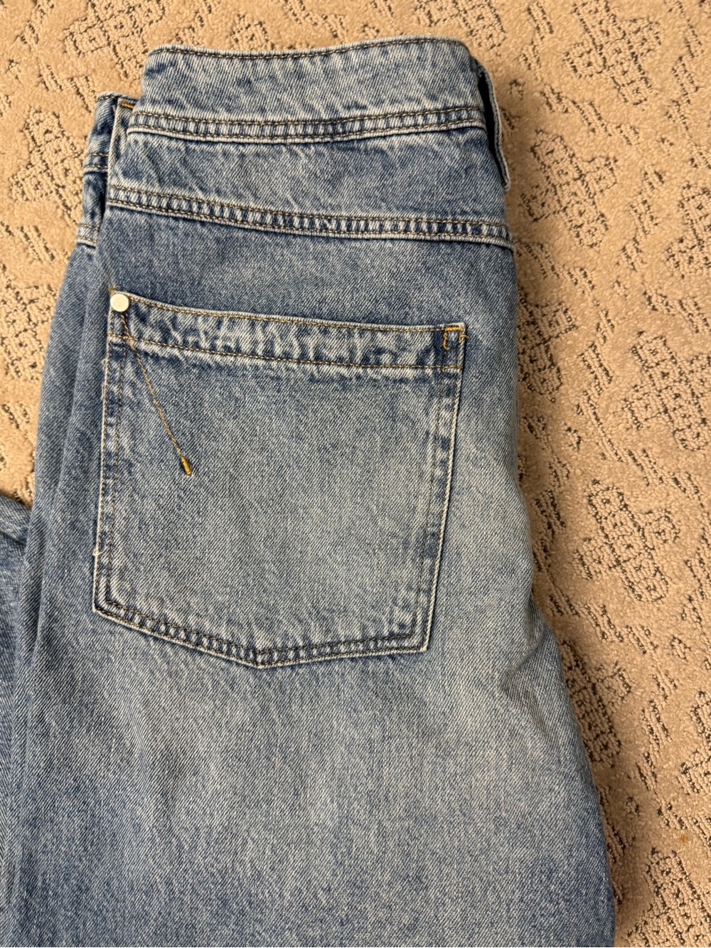 Pilcro Anthropologie Wide Leg Jeans Light Wash Blue Denim Size 27 - Picture 2 of 11